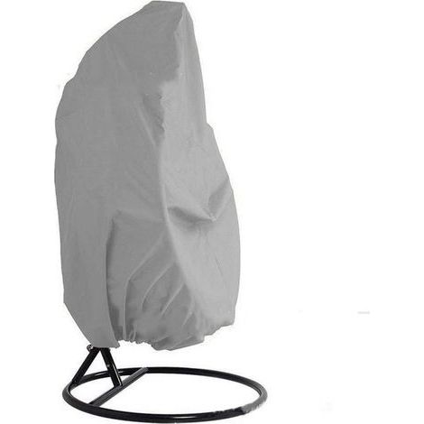 Housse Fauteuil Suspendu, 210D Tissu Oxford Housse Fauteuil Suspendu Extérieur, Coupe-Vent,Anti-UV, Imperméable Protection pour Housse Oeuf Suspendu 115190CM,gris (1/4)