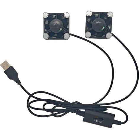 de refroidissement USB avec deux pales et vitesses réglables (1/5)