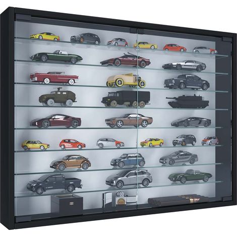 Ebuy24 – Vitrine murale Mandosa XXL 60x80x10 – Verre de sécurité ESG – Montage mural rapide – Design intemporel pour espaces de vie (1/5)