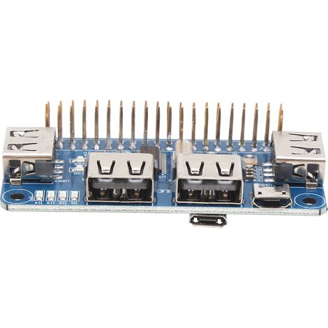 Module d'extension USB avec hub/répartiteur d'interface interchangeable pour Raspberry Pi Zero/Zero W/3B+ (1/5)