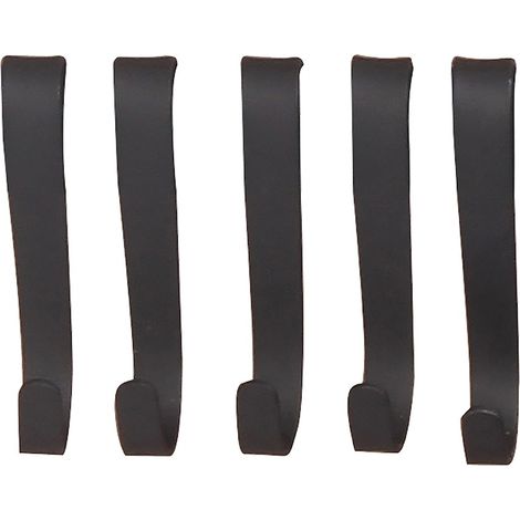 Support de crochet pour étagère de cuisine - Noir - Profondeur : 72 mm - Largeur : 50 mm - Rangement de cuisine - Accessoires (1/3)