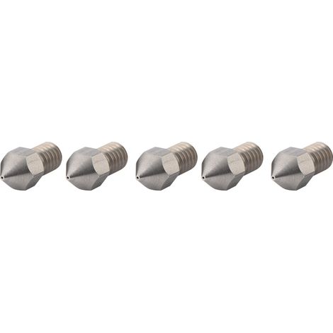Stück M6-Extrusionsdüsen aus Edelstahl für 3D-Drucker, kompatibel mit 1,75 mm Filament (0,4 mm Durchmesser) (1/5)