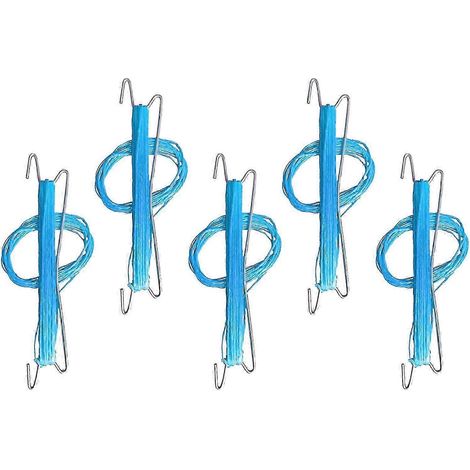 Crochets pour plantes grimpantes, support pour tomates, ficelle de support pour plantes grimpantes : toute plante pouvant être palissée verticalement peut être soutenue par un support aérien.-blue
