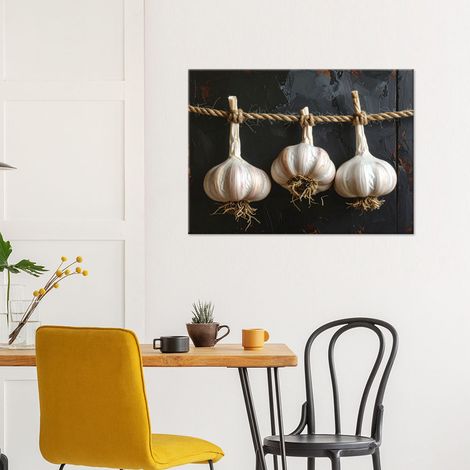 Wandbild Getrockneter Knoblauch Gemüse 100x70 (1/4)