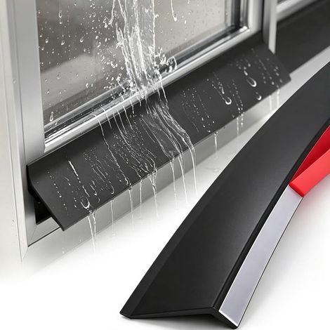Protection anti-pluie pour fenêtres - 5,5 cm x 1 m - Autocollant - Déflecteur de pluie (1/5)