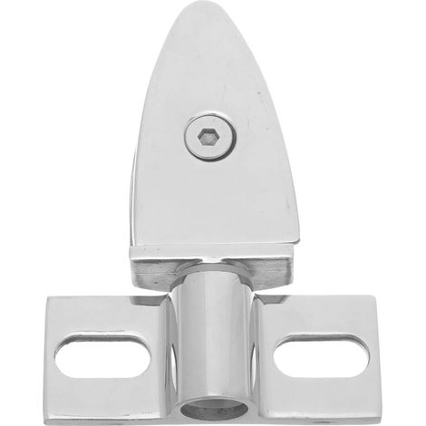 à double pivot pour porte de douche en verre acier