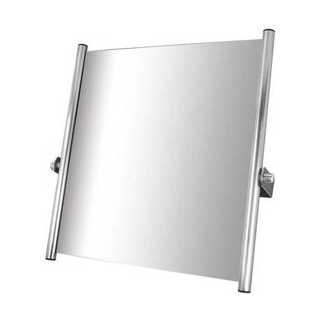 SPECCHIO RECLINABILE CON VETRO DI SICUREZZA Misura: cm. 60 x 65 Bianco