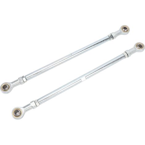 Decdeal 1 paire 295mm 8mm Kit de biellette de direction en alliage d'acier haute résistance longue durée pour Go Kart ATV chariot de course (1/5)