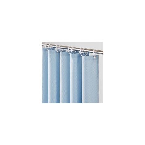 Grand Rideau de Douche,Anti Moisissure,Tissu Polyester,Imperméable,Épais,Rideaux Baignoire Lavable,12 Crochets,Lesté,Long, Brume,Gaufre,180x200cm (1/5)