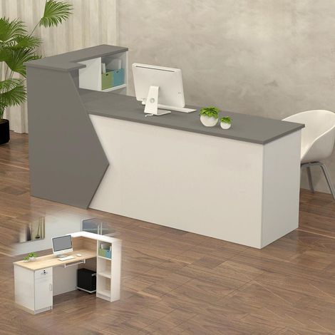 Empfangstheke mit Stauraum, 100-300 cm, für Büro, Praxis, Laden (1/5)