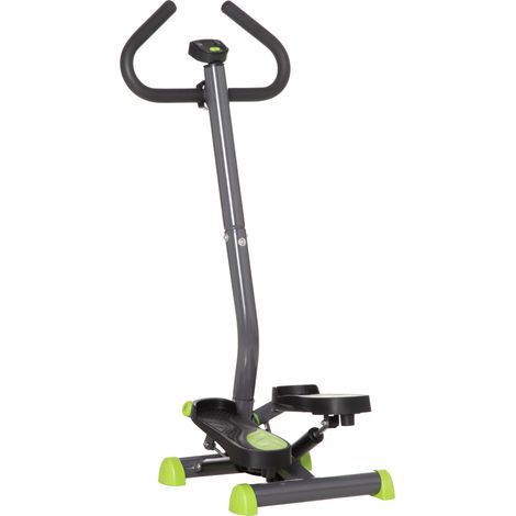 Stepper avec manubrio monitor LCD pedali antiscivolo acier ABS 55x44x108 cm (1/5)