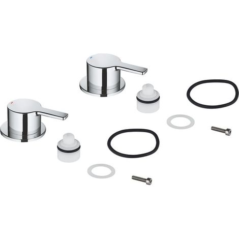 GROHE 48357000 Griffpaar 48357 Markierung blau/rot für Lineare chrom (1/2)