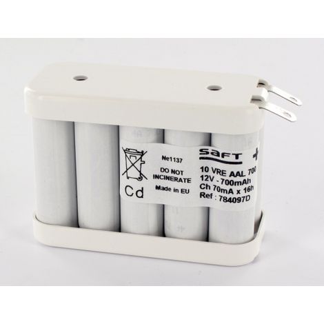 Batterie 12V 700mAh 10VREAA NiCd 784097