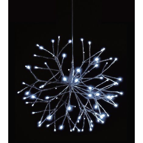 Estrella Colgante 120 Luces Leds en Blanco Frio para Exterior