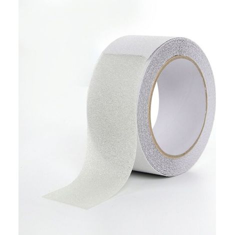 Ruban antidérapant en PVC de couleur transparente mate, 5m x 5cm, pour escaliers, marches, sols, décoration de sécurité (1/4)