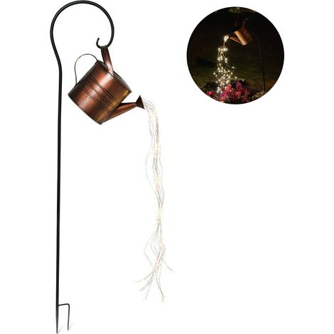 Arrosoir Lumineux - Guirlande À LED Chaude En Fil De Cuivre - Décoration Extérieure Pour Jardin Terrasse Patio - 1 Pièce (1/5)