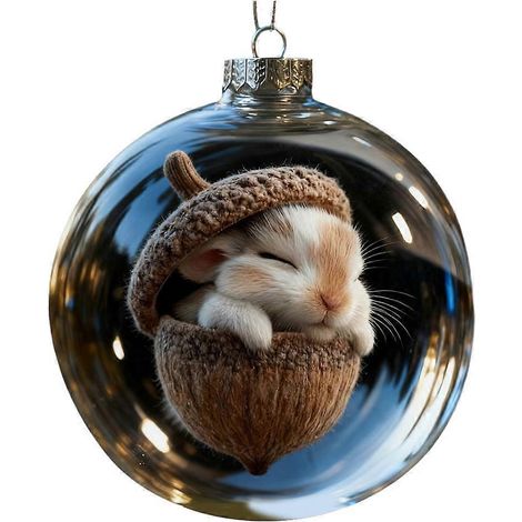 Forest Animal Acorn Ornaments – Cozy Forest Festival Ornaments,Pine Cone Animal