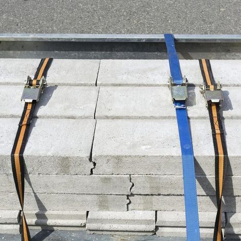 Cinghie di fissaggio a cricchetto 10 m × 25 mm – Portata 250 kg – Confezione da 2 – Poliestere ad alta resistenza