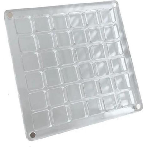 2Pièces 36Grilles Acrylique Transparent Boîte D'Affichage de Coquillage Magnétique, Boîte D'Organisation D'Affichage de Stockage de (1/4)
