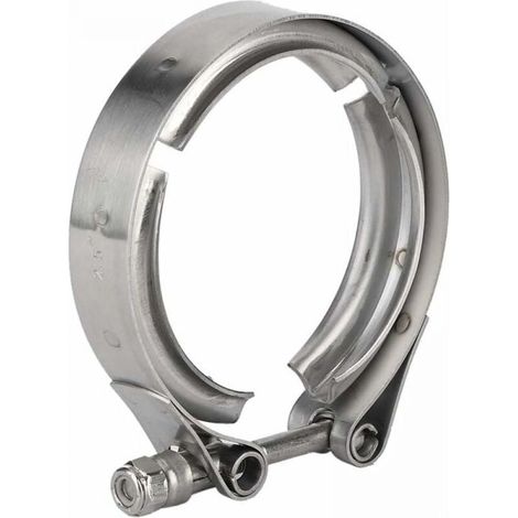 Pince D'échappement Turbo - Collier V-Band Acier Inoxydable 63 mm - Pour Turbocompresseur, Downpipe et Soupape De Décharge - 1 Pièce (1/5)