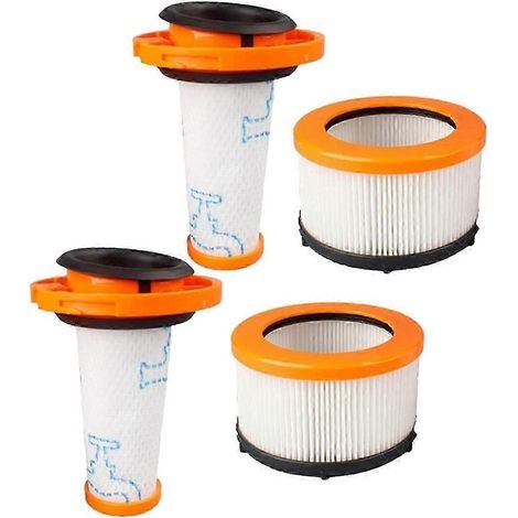 Lot de 4 filtres pour aspirateur compatibles avec X-FORCE FLEX 9.60 RH20xx ZR009010 ZR009012 (1/5)
