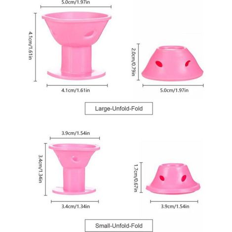 Fer À Friser - Silicone - Sans Chaleur - Pour Cheveux - 20 Pièces (1/5)
