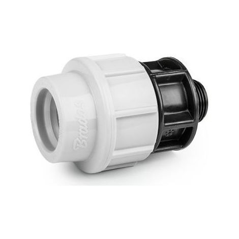 Raccord à compression PN16 pour PE 20 mm fileté 1/2" mâle (Lot de 5)