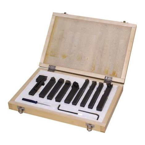 Set di 9 pezzi utensili per tornio 12 mm Holzmann 9tlg16