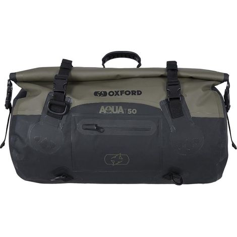 Sac à dos OXFORD AQUA T-50, étanche, capacité 50 L, coloris vert (kaki)/noir