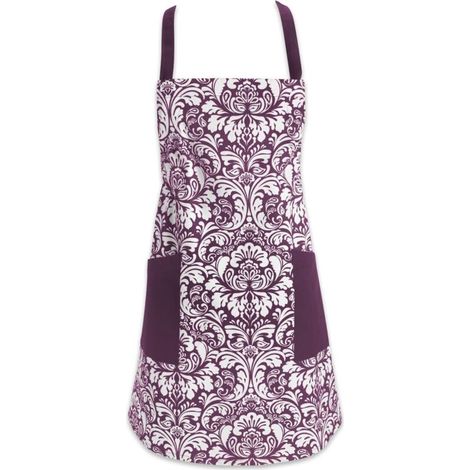 Grembiule in cotone stampato con spalline regolabili e tasca frontale per cucinare e cuocere al forno, unisex - Crezuo (1/4)