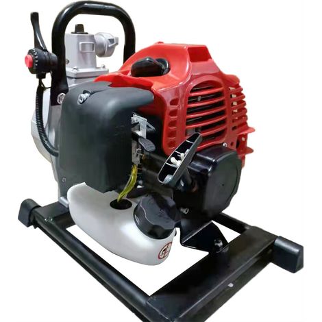 Benzin 2-Takt Motorpumpe Gartenpumpe Teichpumpe Wasserpumpe Bewässerung Pumpe + 2m Wassereinlassrohr (1/5)