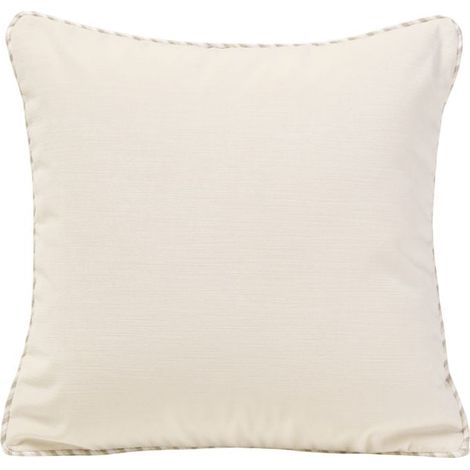 Housse de coussin en Velours lumineux et passementerie rayée DALILA (1/4)