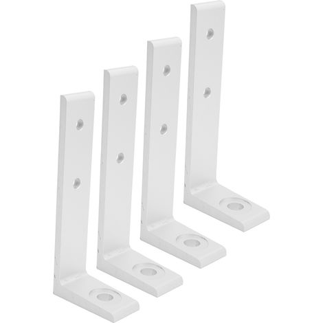 4 Stück Eckwinkel aus Aluminium, L-förmig, rechtwinklig, zur Befestigung und Reparatur, silberfarben, 3030, einnutig (1/5)