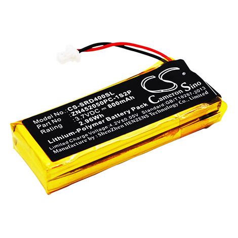 NX - Batterie casque audio 3.7V 800mAh - BAT00002WW452050-2PZN452050PC-1S2PBA