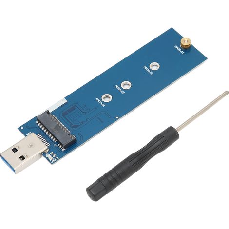M.2 SATA auf USB 3.0 Key-Adapter mit Schraubendreher für Windows, Linux, macOS (1/5)