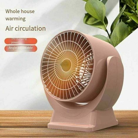 Chauffage soufflant de salle de bain Mini chauffage d'appoint en céramique Silencieux électrique Chauffages électriques mobiles rose