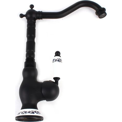 Miscelatore per lavello da cucina in ottone anticato, rubinetto per bagno retrò, rubinetto monocomando, rubinetti per lavabo da bagno, rubinetti per lavabo da bagno (1/5)