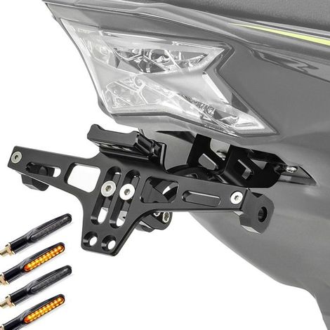 Set Support de Plaque + 4x Clignotants LED Zaddox KB2