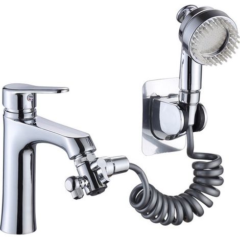 Armatur, Spülbeckenschlauch, Brause, Montageset, Badewannendusche, Brausekopf mit Umstellventil, Ersatzteile, Massagedüsenadapter für Spülbeckena (1/5)