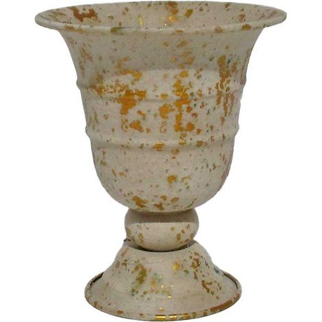 Pot de fleurs métal 16x16x19cm