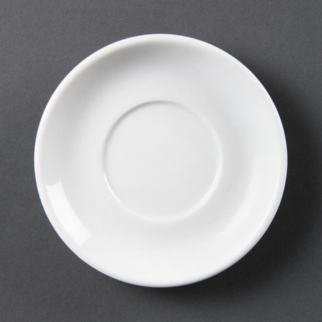 Soucoupe Pour Tasse À Espresso Empilable Blanche (Lot de 12) - Ref CB472 - Olympia (1/4)