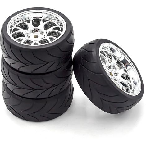 GARRYFIZH 4x Pneus Drift RC 1/10, HSP94123/D5, Yokomo (1/5)