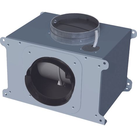 MINI KUBE BOX MOTORE PER INTERNO cm 20x28 – Zincato - 380 m3/h