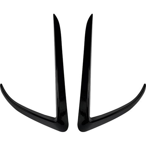 Uno spoiler per il paraurti anteriore della Model X che copre la cornice dei fendinebbia e la zona circostante la presa d'aria a forma di sopracciglio. (1/3)