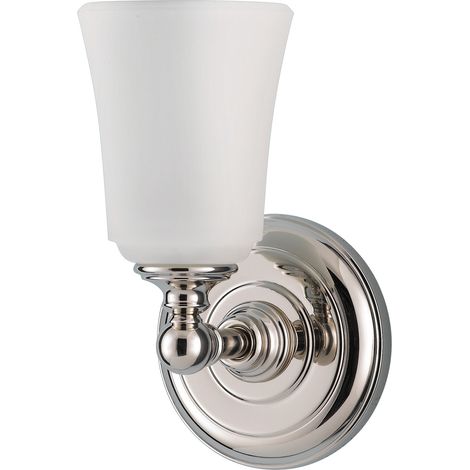 Elstead Huguenot Lake - 1 applique da parete per bagno sopra specchio cromato lucido IP44, G9 (1/5)
