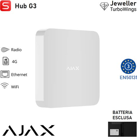 148936 - Superior - Superior Hub G3 Jeweller - colore white - Ajax sicurezza professionale