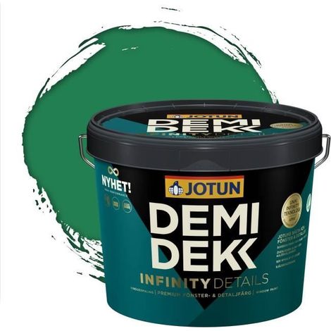 Peinture Bois - DEMIDEKK INFINITY DETAILS - Lasure Opaque Satinée - RAL 6032 - 3L (1/2)