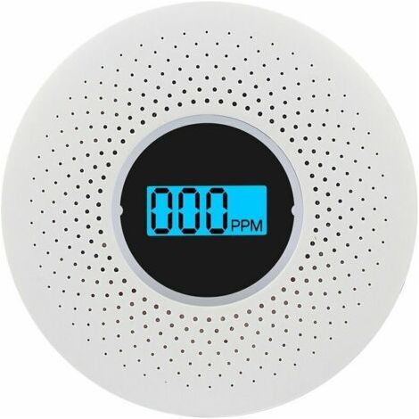 Détecteur de fumée et de monoxyde de carbone combiné avec alarme sonore d'affichage et alarme clignotante et LED Détecteur de fumée et de CO intelligent pour maison entreprise usine entrepôt KTV détec