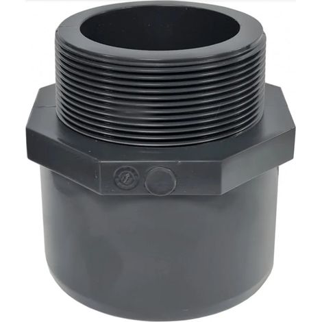 Embout PVC pression à visser 80x90, à coller femelle 90 mâle 110 mm