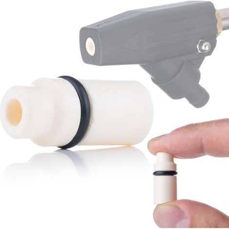 Ugello di Sabbiatura in Ceramica – Alta Qualità e Durata  Dimensioni: 8,6 mm x 25,5 mm x 11,2 mm  Compatibile con Set di Sabbiatura